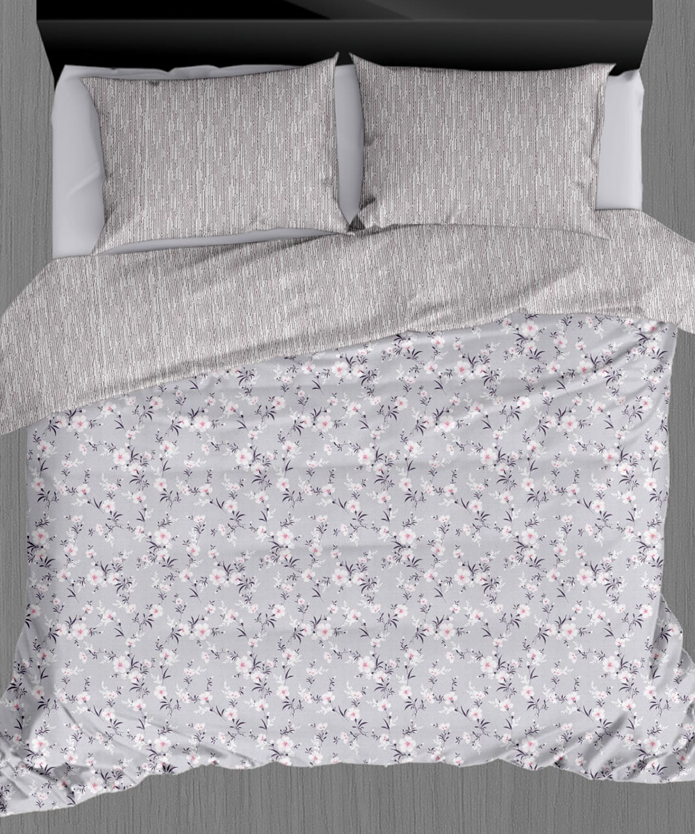 Vintage Reversible Quilt (2 Designs in 1) – Misty Bloom
