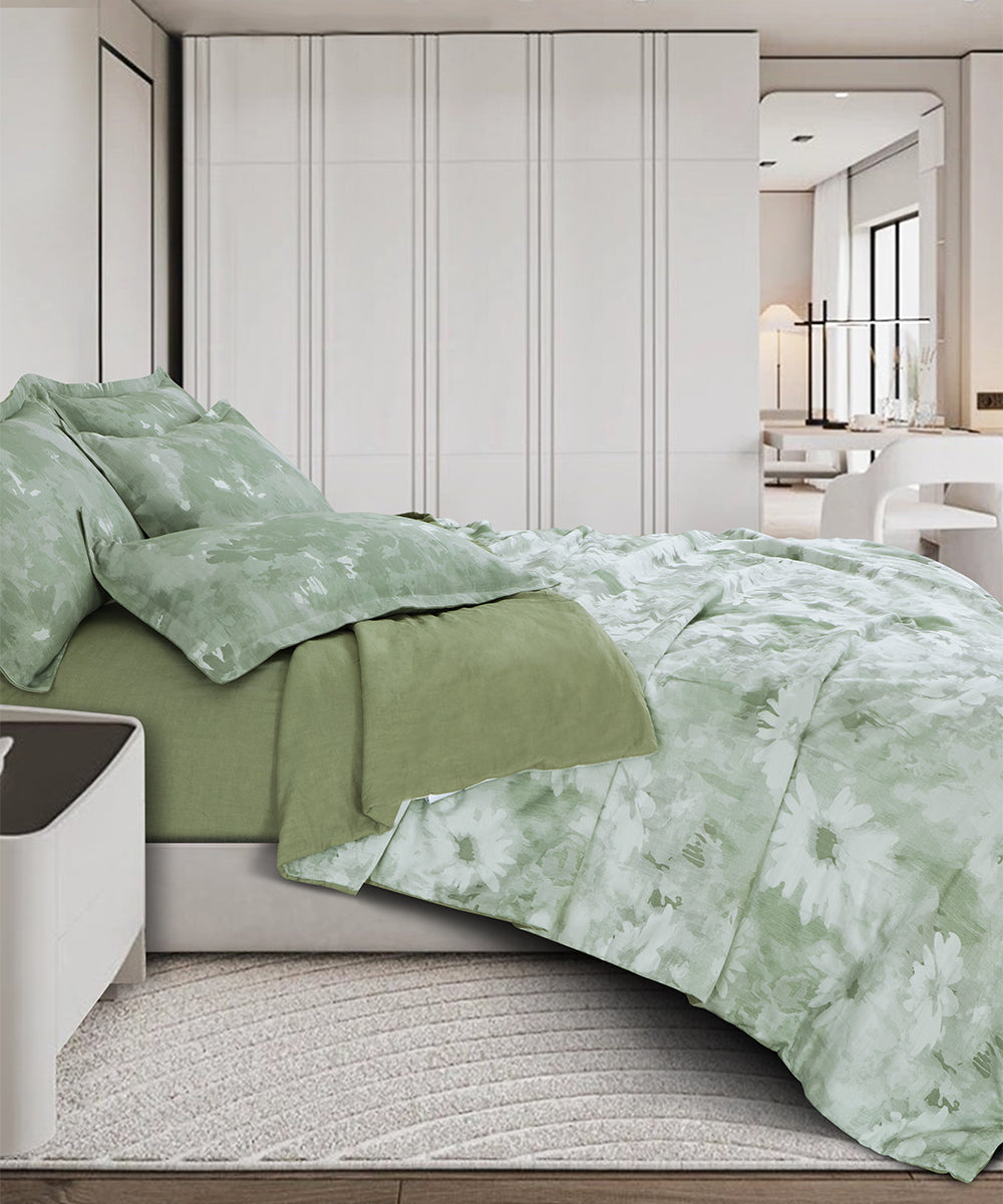 Maison Linen Bedding – Sage Bloom
