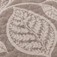 Taupe Botanical Leaf Linen Cotton Dohar
