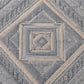 Slate Concentric Diamond Linen Cotton Dohar