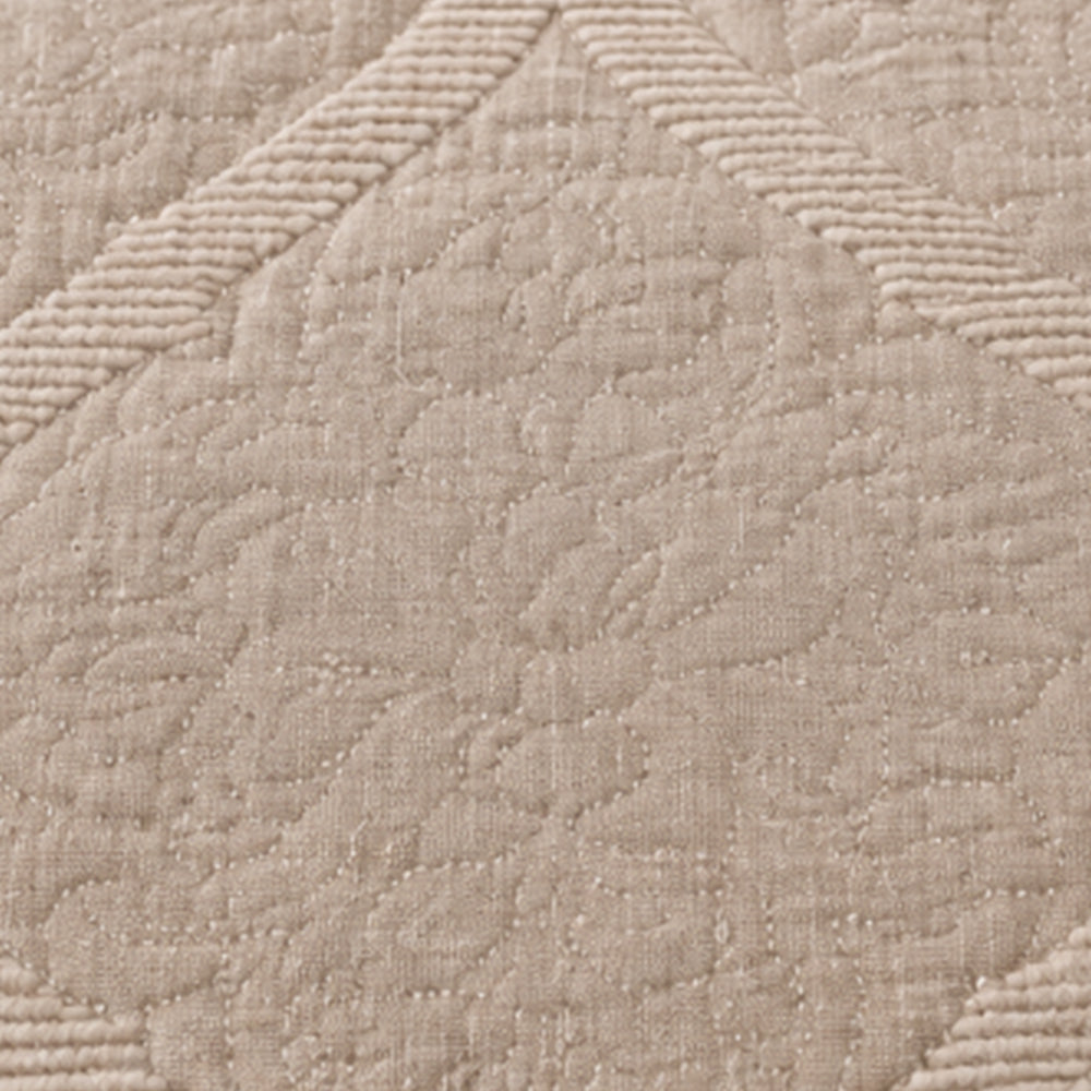 Oatmeal Woven Lattice Linen Cotton Dohar