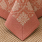 Blush Ogee Medallion Linen Cotton Dohar
