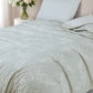 Linen Cotton Dohar – Aqua Whisper