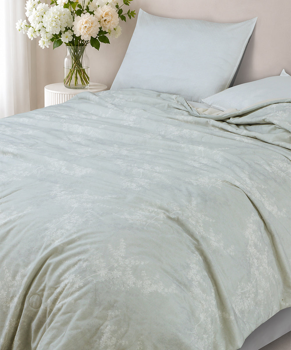 Linen Cotton Dohar – Aqua Whisper