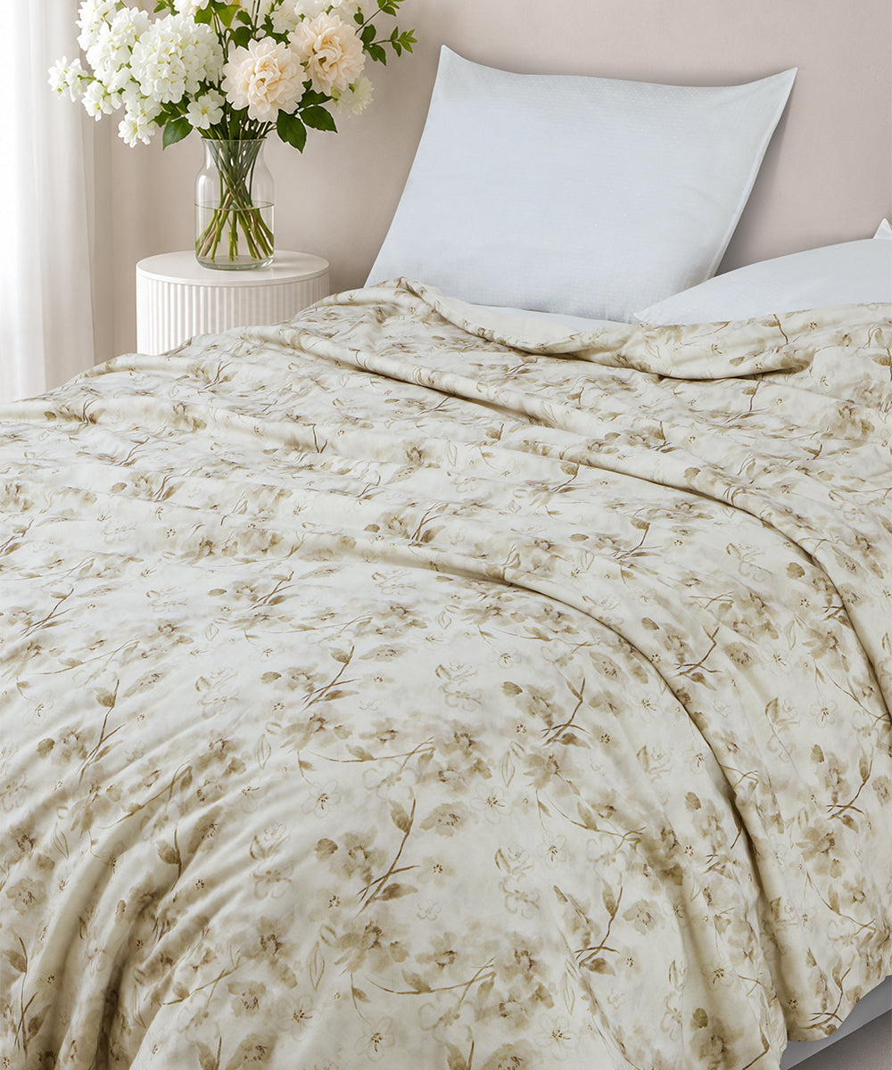 Linen Cotton Dohar – Desert Bloom