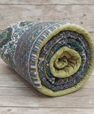 Saffron Dohar – Forest Bloom | Reversible All-Weather Dohar