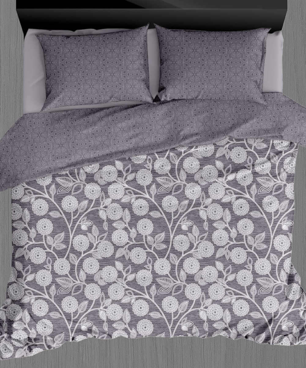 Vintage Reversible Quilt (2 Designs in 1) – Graphite Garden