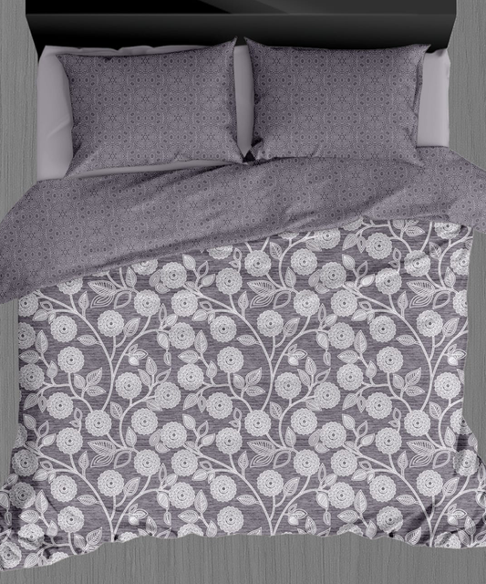 Vintage Reversible Quilt (2 Designs in 1) – Graphite Garden