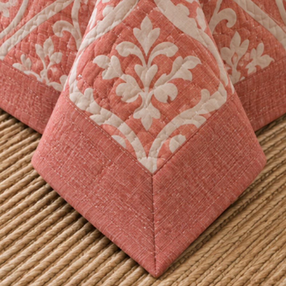 Blush Baroque Trellis Linen Cotton Dohar