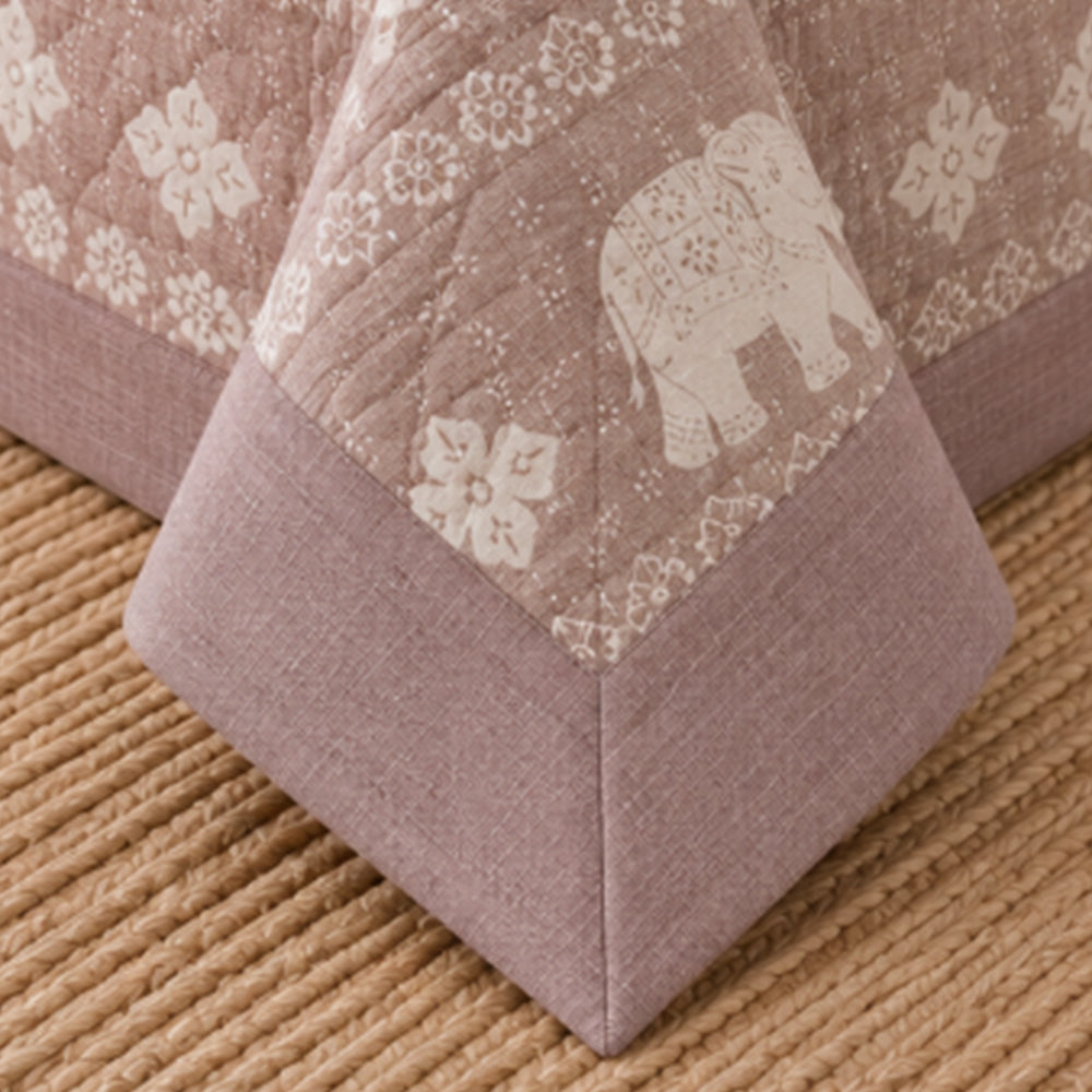 Blush Royal Tusker Linen Cotton Dohar