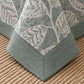 Sage Botanical Leaf Linen Cotton Dohar