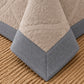 Oatmeal Woven Lattice Linen Cotton Dohar