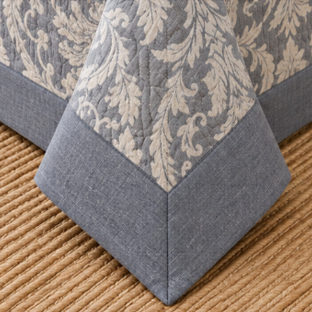 Slate Acanthus Linen Cotton Dohar