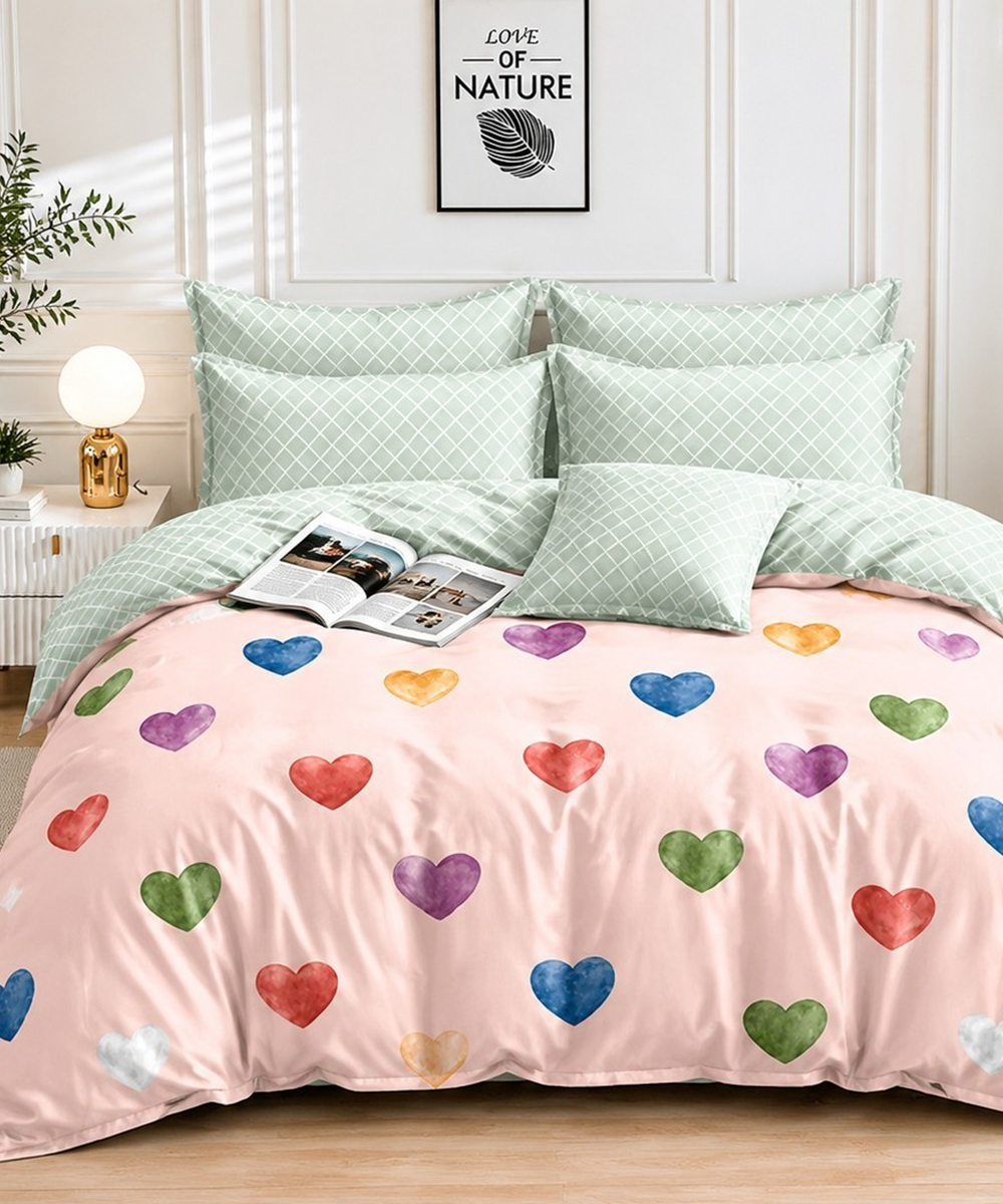 Moon Drape Quilt Bedding Set (4 Pcs) – Heart Melody