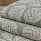 Sage Botanical Leaf Linen Cotton Dohar
